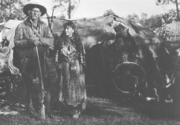 American Mountain Man And Wife
